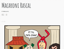 Tablet Screenshot of macaronirascal.com